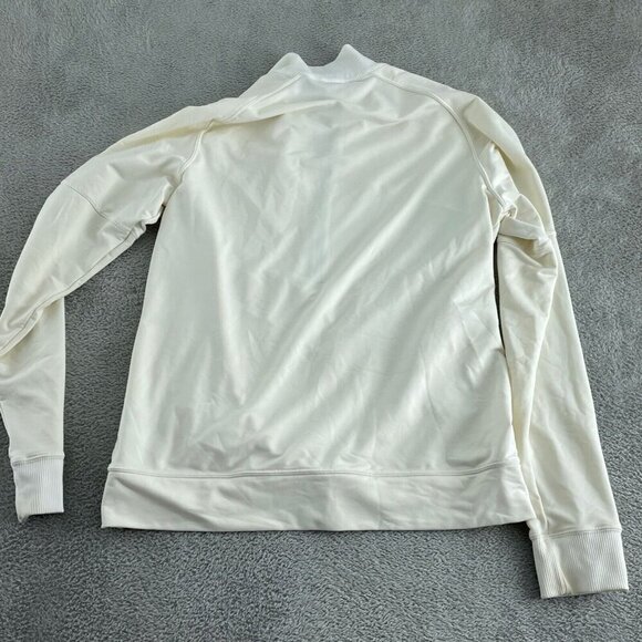 Nike Womens Half-Zip Pullover Jacket G Size Polyester & Spandex Cream 5456 - Picture 2 of 8